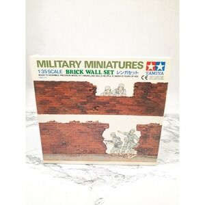 Tamiya Military Miniatures Brick Wall Set # 35028 Model Kit NEW 1/35